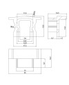 TAPA PERFIL ALUMINIO 2000*17.3*15,3mm
